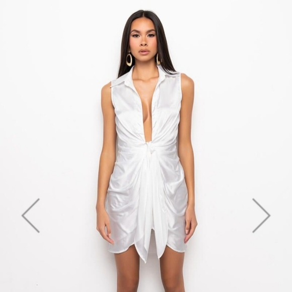 Dresses & Skirts - Step It Up Low V Mini Dress